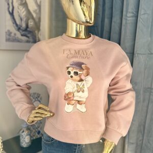 Różowa bluza Mia bear