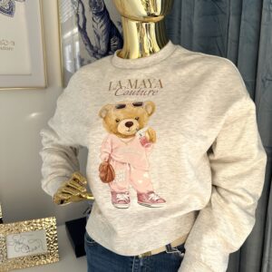 Szara bluza Sofia bear