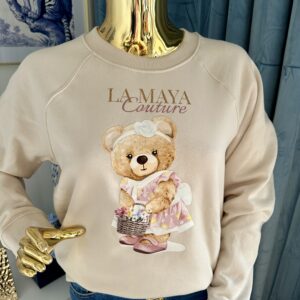 Beżowa bluza LILA bear