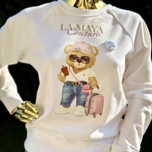 Biała bluza Maya Bear light