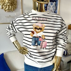 Bluza Maya w granatowe paski