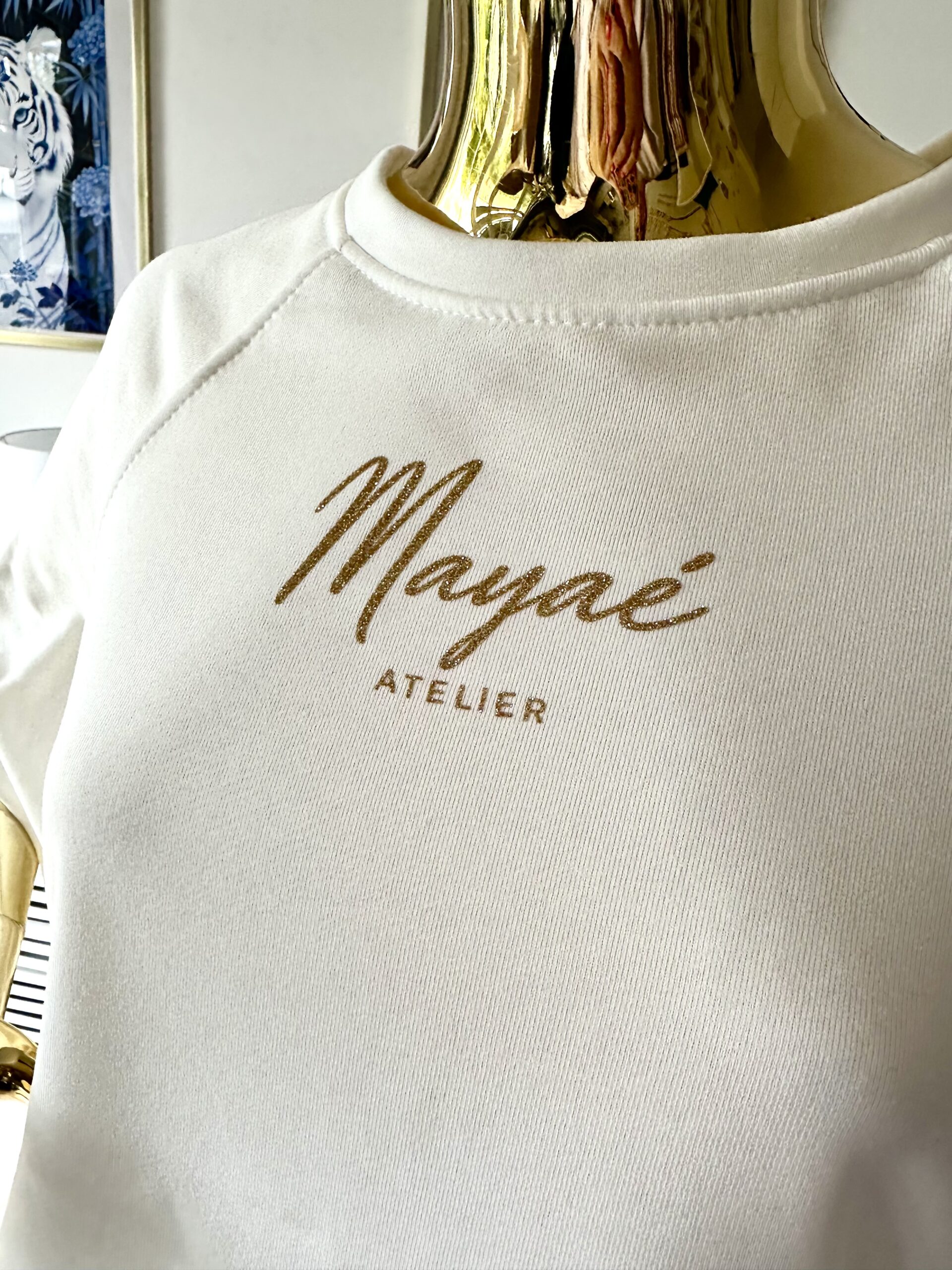 Komplet Mayaé City Chic bluza i spodnie biały - obrazek 8